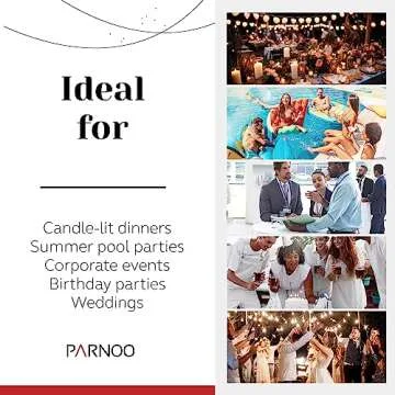 PARNOO Highball Glasses - Tall 10 oz. Cocktail Glasses for Cold Beverages - High Ball Glasses Set for Parties, Weddings, Birthdays, & Anniversaries - Dishwasher-Friendly Water Glasses Set of 8