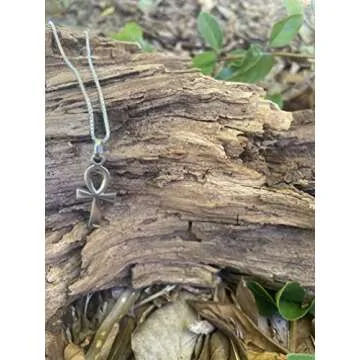Jewelry Trends Egyptian Ankh Long Life Cross Sterling Silver Pendant Necklace 18"