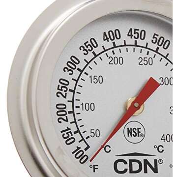 CDN High Heat Oven Thermometer - Precision Cooking Made Easy