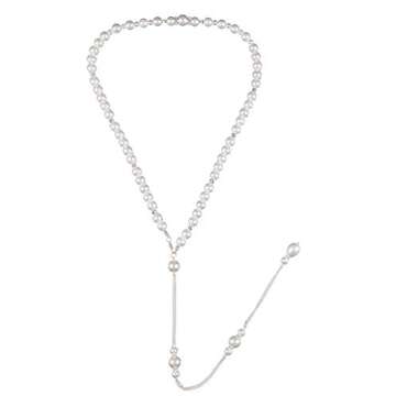 1PCS Exquisite Imitation Pearls Necklace Sexy Tassel Backdrop Necklace Long Body Chain Pendant Backl...