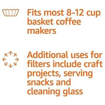 Affordable Amazon Basics Basket Coffee Filters for Coffee