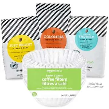 Affordable Amazon Basics Basket Coffee Filters for Coffee