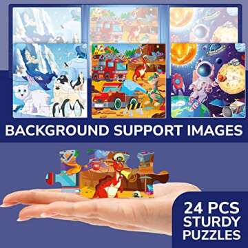 QUOKKA Magnetic Toddler Puzzles Ages 3-5 - Travel Fun