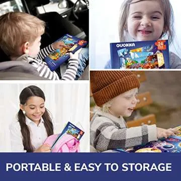 QUOKKA Magnetic Toddler Puzzles Ages 3-5 - Travel Fun