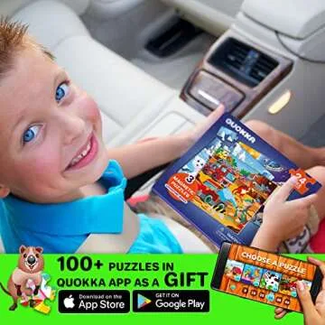QUOKKA Magnetic Toddler Puzzles Ages 3-5 - Travel Fun