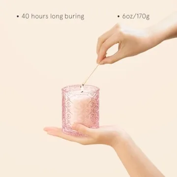 Sandalwood Rose Candle - 40 Hr Natural Soy Bliss