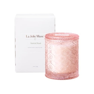 Sandalwood Rose Candle - 40 Hr Natural Soy Bliss