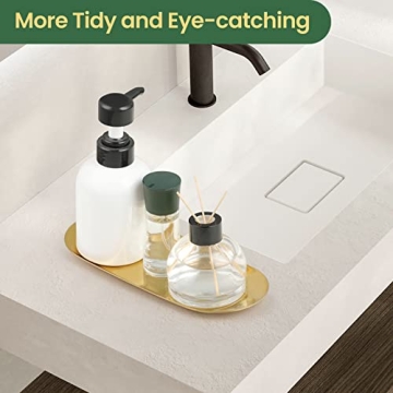 Elegant 2PACK Gold Decorative Tray for Home Organization