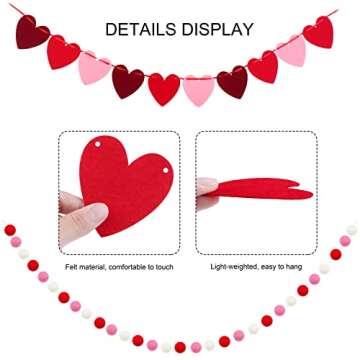 Fovths Valentine’s Day Garland Set for Easy Decor