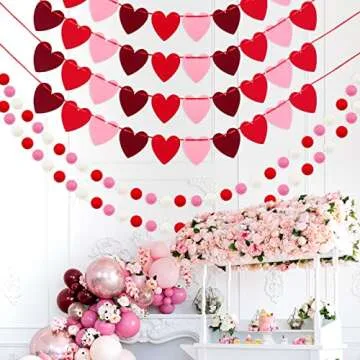 Fovths Valentine’s Day Garland Set for Easy Decor