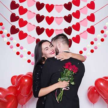 Fovths Valentine’s Day Garland Set for Easy Decor