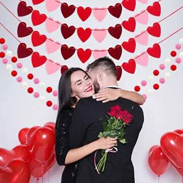 Fovths Valentine’s Day Garland Set for Easy Decor