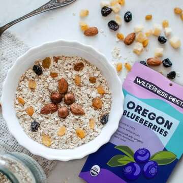 Wilderness Poets Oregon Blueberries - Organic Whole Dried Fruit