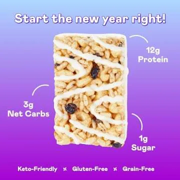MAGIC SPOON High Protein Keto Snack Bars - Blueberry Muffin Flavor