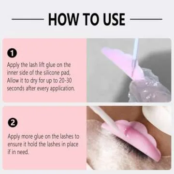 Libeauty Lash Lift Glue Balm & Lash Lift Liquid Glue*2pcs Eyelash Lift Adhesive Strong Sticky Fruit Flavor Eyelash & Eyebrow Perm Glue Balm Brow Lamination Gel