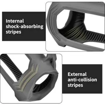 Silicone Protective Case for JBL Charge 5 with Shoulder Strap and Top Handle- Waterproof, Durable Cover for JBL Charge 5 Portable Bluetooth Speaker, Accessory for Outdoor Use (Grey)