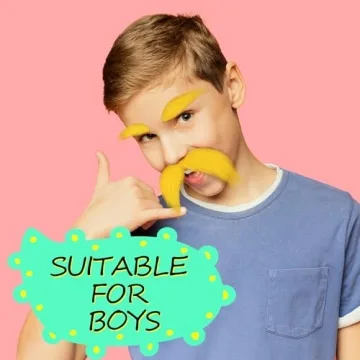 Yellow Fake Beard for Kids and Adults - Fun Costume