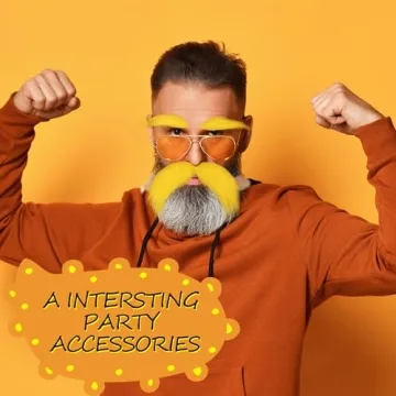 Yellow Fake Beard for Kids and Adults - Fun Costume