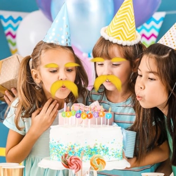 Yellow Fake Beard for Kids and Adults - Fun Costume