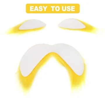 Yellow Fake Beard for Kids and Adults - Fun Costume