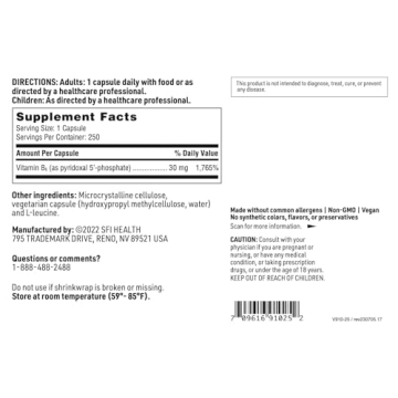 Klaire Labs P-5-P Vitamin B6 for Metabolic Support