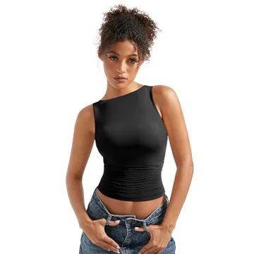 SUUKSESS Women Double Lined Buttery Soft Tank Top