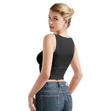 SUUKSESS Women Double Lined Buttery Soft Tank Top