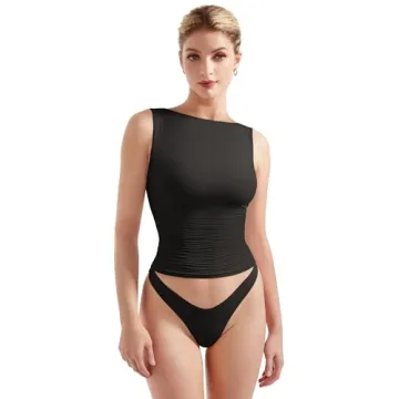 SUUKSESS Women Double Lined Buttery Soft Tank Top