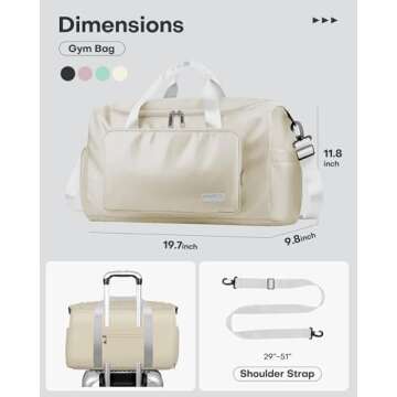 Versatile HOTOR Gym Bag for Men and Women - Ideal Travel Companion