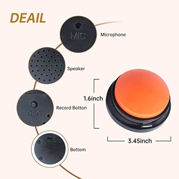 4 Color Voice Recording Button Set for Fun Communication