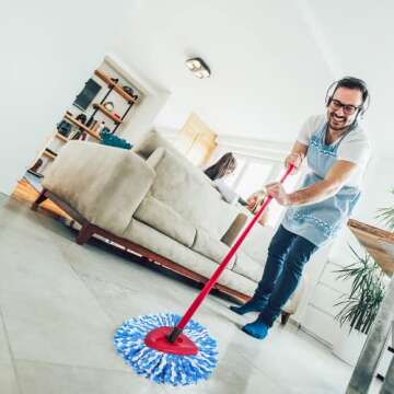 4 Pack Microfiber Mop Heads for O Cedar Spin Mop Refill