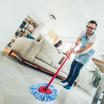 4 Pack Microfiber Mop Heads for O Cedar Spin Mop Refill