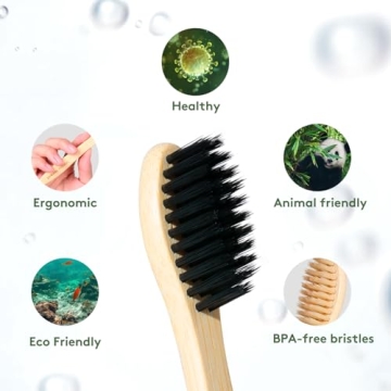 Eco-Friendly Bamboo Toothbrush Set for Adults and Kids