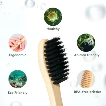 Eco-Friendly Bamboo Toothbrush Set for Adults and Kids