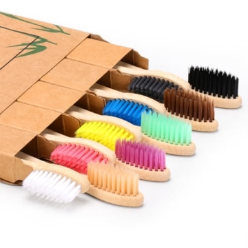 Eco-Friendly Bamboo Toothbrush Set for Adults and Kids