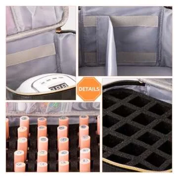 KGMCARE Nail Polish Organizer Bag - Travel Friendly & Stylish