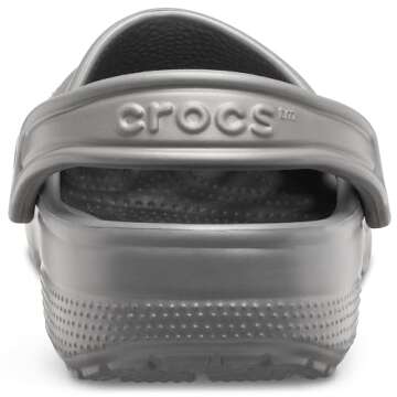 Crocs Unisex-Adult Classic Clogs (Best Sellers), Slate Grey, 10 Men/12 Women