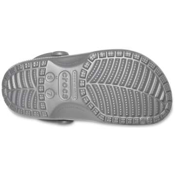 Crocs Unisex-Adult Classic Clogs (Best Sellers), Slate Grey, 10 Men/12 Women
