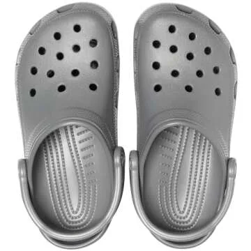 Crocs Unisex-Adult Classic Clogs (Best Sellers), Slate Grey, 10 Men/12 Women