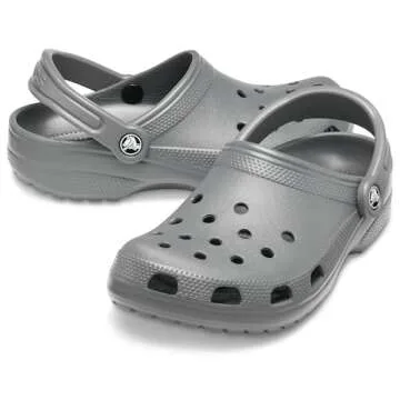 Crocs Unisex-Adult Classic Clogs (Best Sellers), Slate Grey, 10 Men/12 Women
