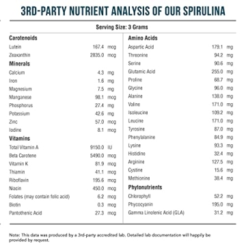 Organic Spirulina Powder – Best Nutrient Density Superfood