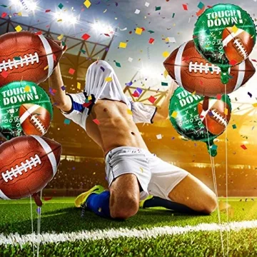 Football Balloons Set for Game Day and Birthday Parties