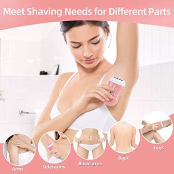 YHC Electric Razors for Women - Cordless Lady Shaver for Leg, Underarm, Bikini Hair Removal - USB Re...