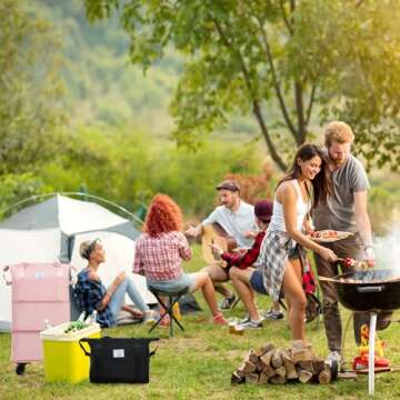 NiceUU Travel Rolling Duffel Bag with Removable Wheels,Expandable Foldable Carry-On Luggage for Trip or Hospitalization (blue)