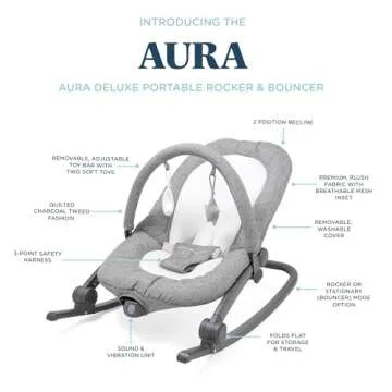Baby Delight Aura Deluxe Portable Bouncer for Infants