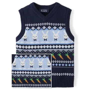 Children's Place Baby Boys' Sweater Vest - Charming & Cozy