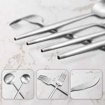 Elegant 20-Piece Silverware Set for Stylish Dining Experience