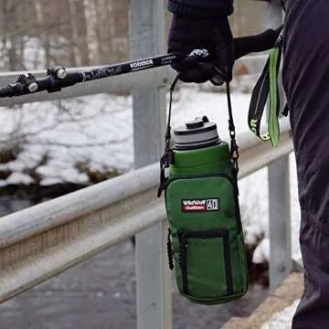 Durable Water Bottle Holder for 40oz Bottles - Wild Wolf Outfitters