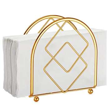 Vertical Napkin Holder for Dining Table Décor, Freestanding Metal Paper Holder for Kitchen Countert...