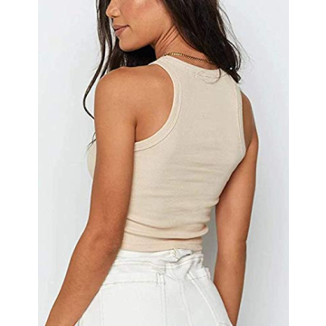 MISSACTIVER Women's Stylish Sleeveless Crop Tank Top